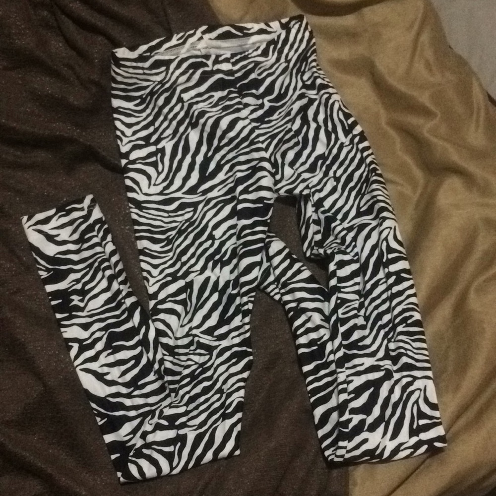 American Apparel Zebra print leggings